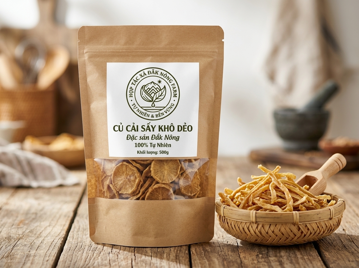 Củ cải sấy khô dẻo