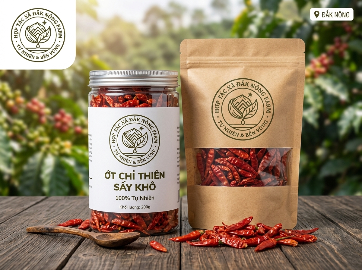 Ớt chỉ thiên sấy khô nguyên trái